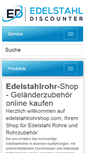 Mobile Screenshot of edelstahlrohrshop.com